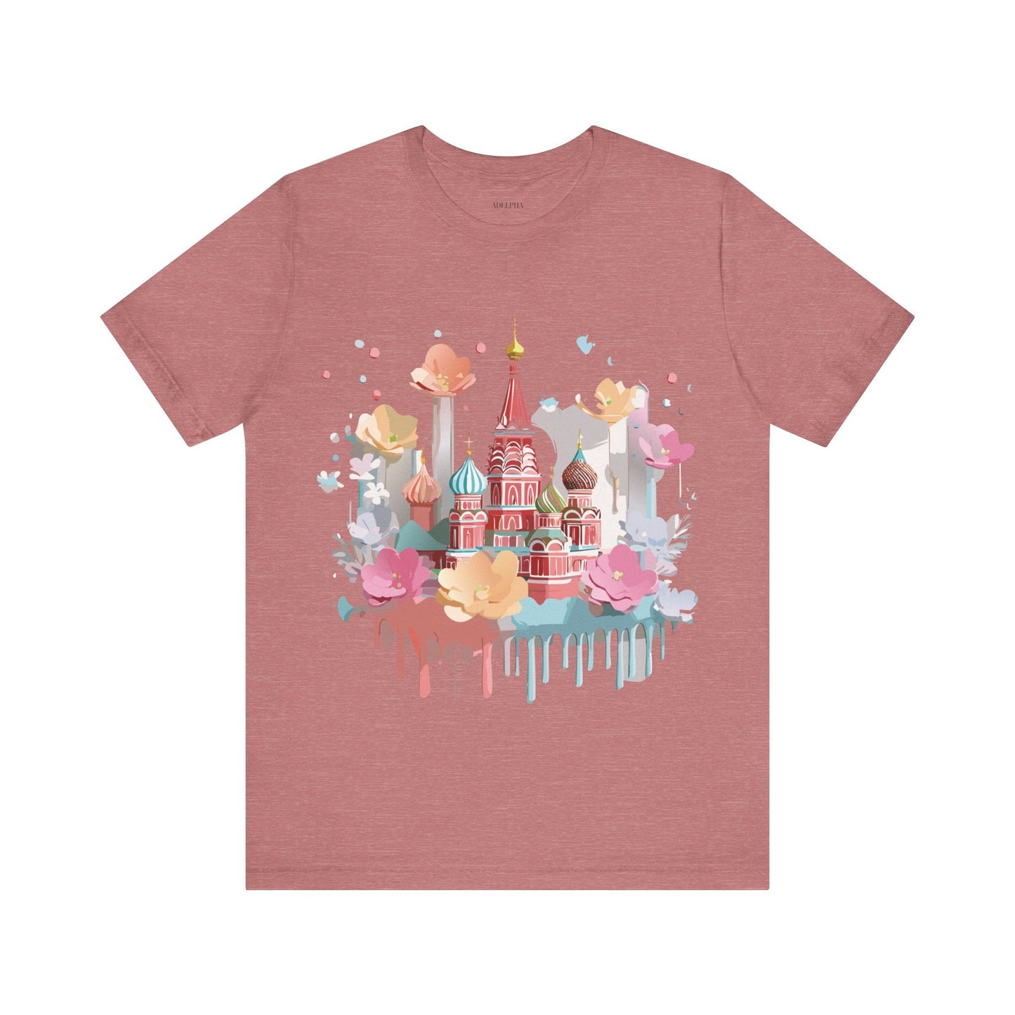 Unisex Graphic Tee From Adelpha Moscow Themed Tourist Shirt Vintage Inspired Art