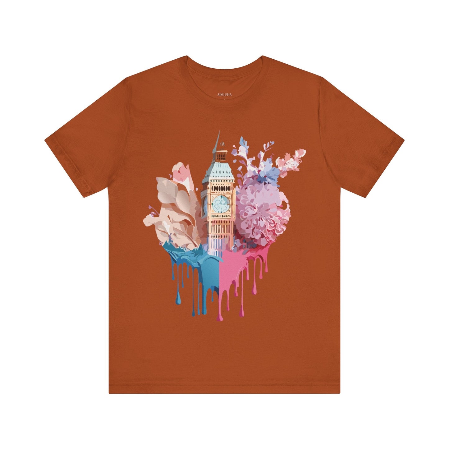 Adelpha Unisex London Tour Graphic Tee With Vintage Inspired Artwork Short Sleeve