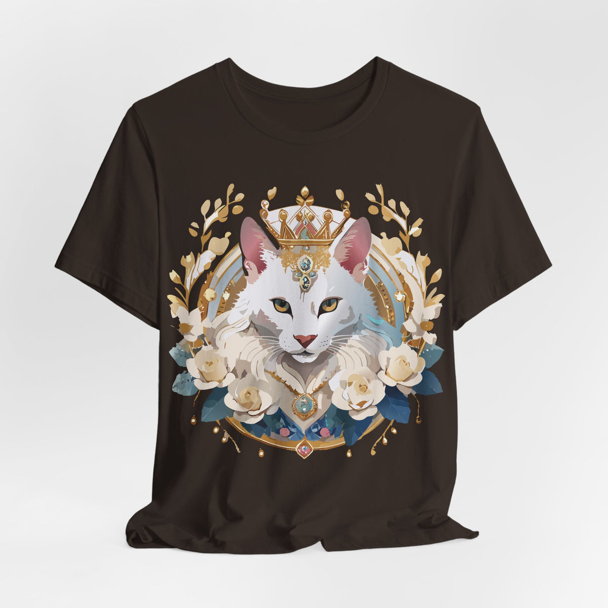 Medallion Graphic Unisex Cotton Bella+Canvas Tee with Floral Art Design m66