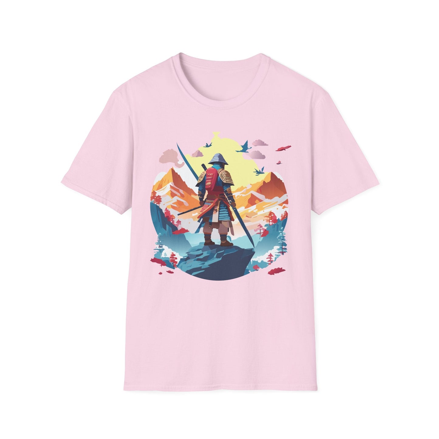 Samurai Shirt Unisex T Shirt Gildan Softstyle 64000 Cotton Tee For Everyday Comfort