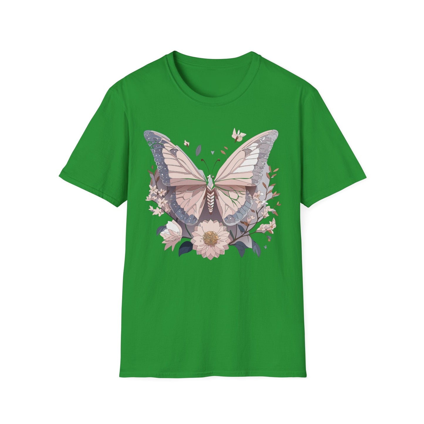 Butterfly Shirt Unisex Gildan Softstyle 64000 Monarch Butterfly Tee 100 Percent Ring Spun Cotton