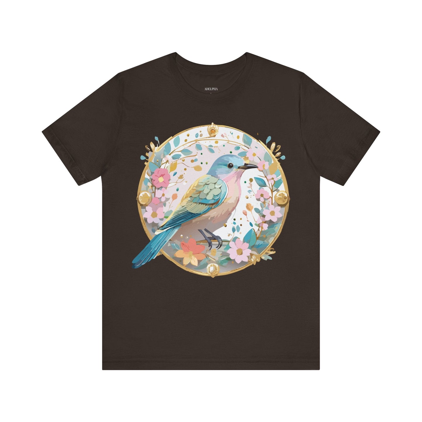 Adelpha Medallion Graphic T Shirt Unisex Short Sleeve Vintage Inspired Artwork Tee