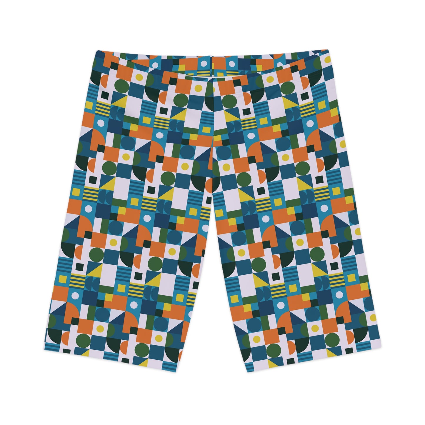 Abstract Biker Shorts