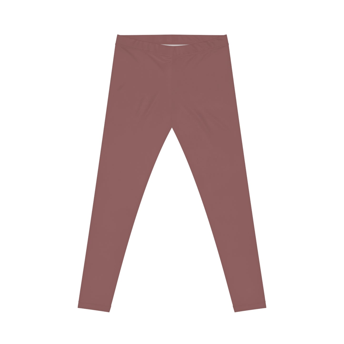 Smoky Rose Color Women's Poly-Span Casual Leggings XS-2XL