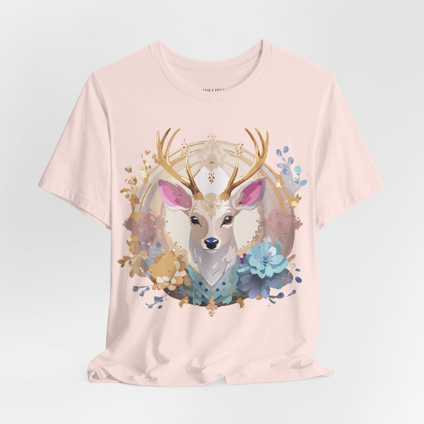 Medallion Graphic Unisex 100 Cotton Vintage Animal Medal Artwork Tee 68