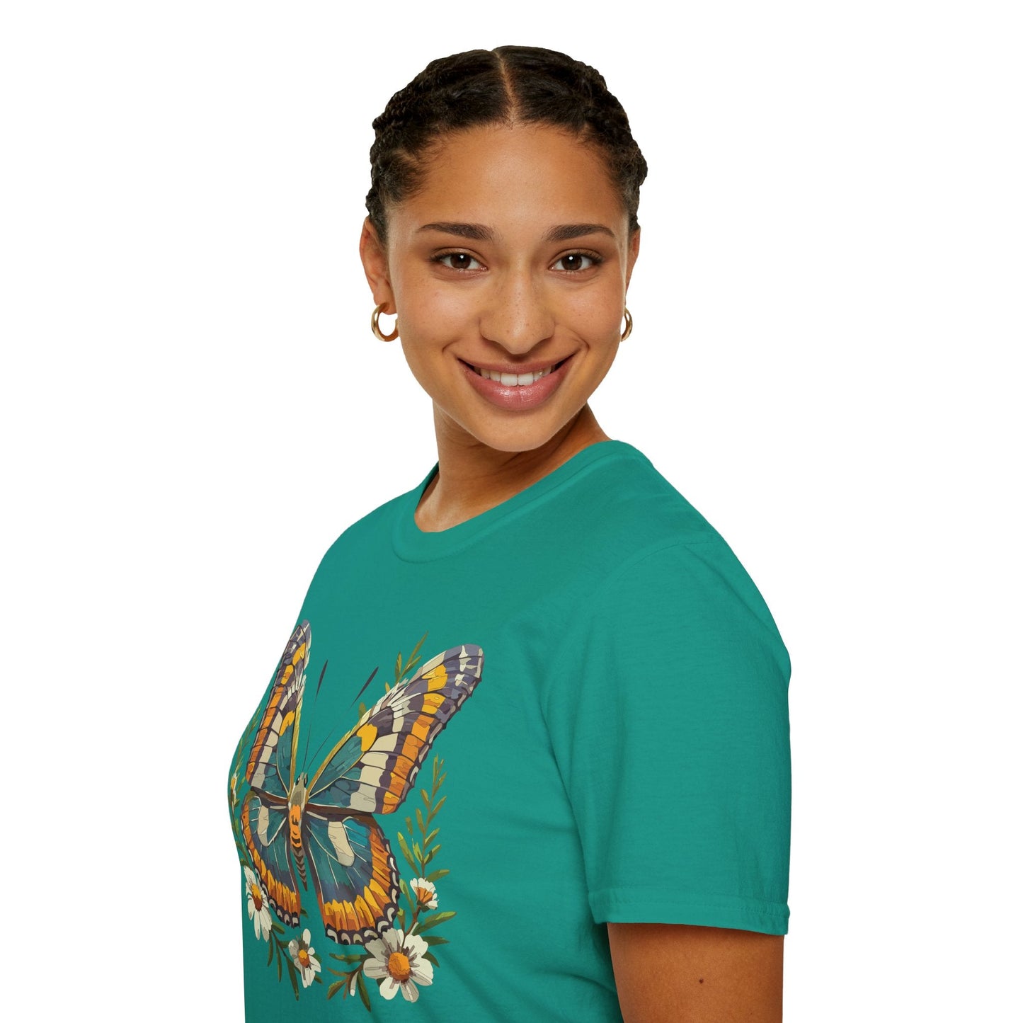 Monarch Butterfly Shirt Unisex T Shirt Softstyle 100 Percent Ring Spun Cotton Comfort