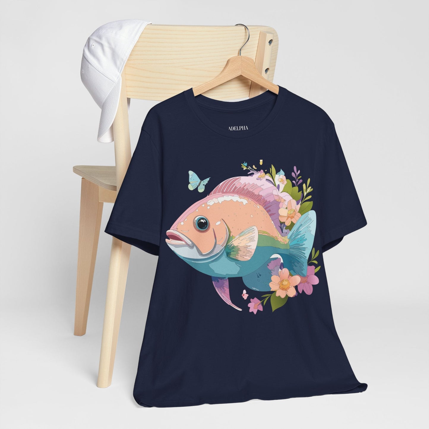 Adelpha Vintage Inspired Graphic Tee Unisex Jersey Short Sleeve Art Design Shirt