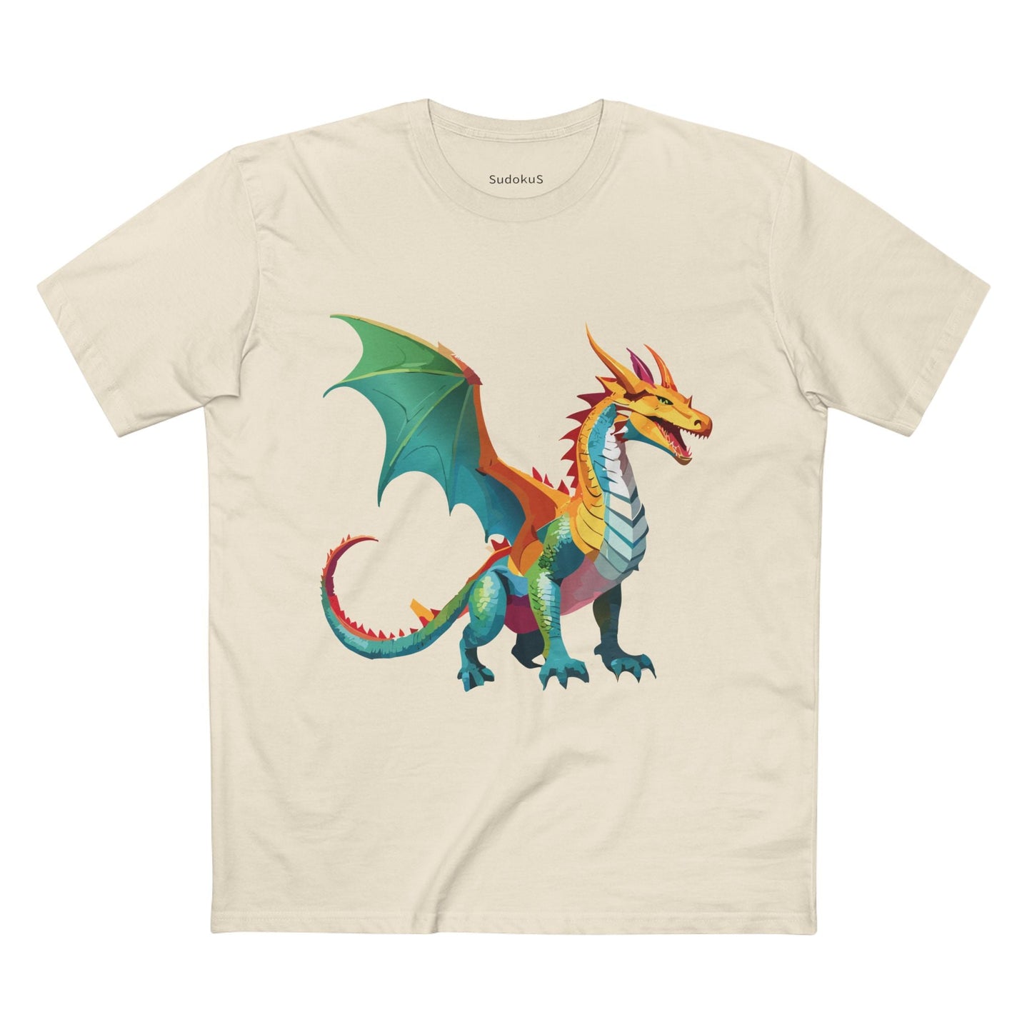 Dragon Graphic Unisex 100 Cotton Staple Tee 9