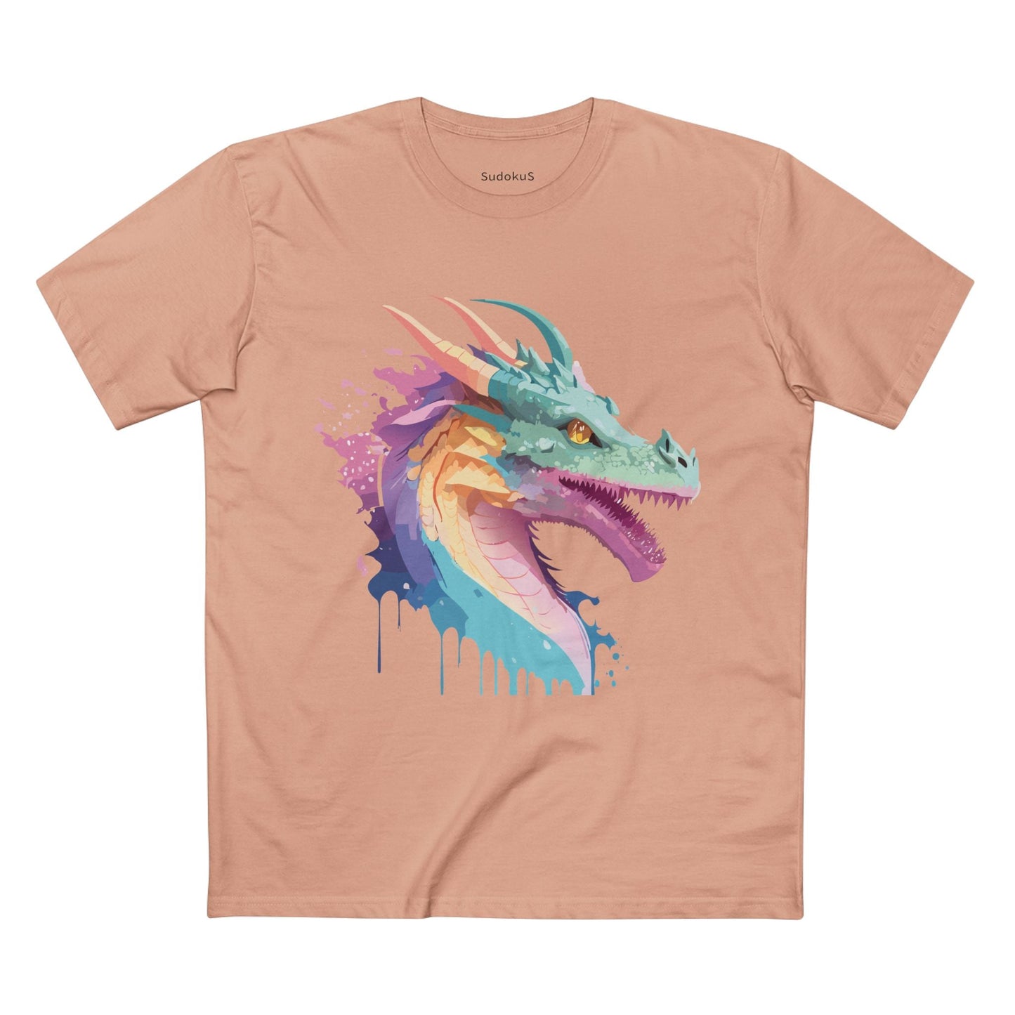 Dragon Graphic Unisex 100 Cotton Staple Tee 5