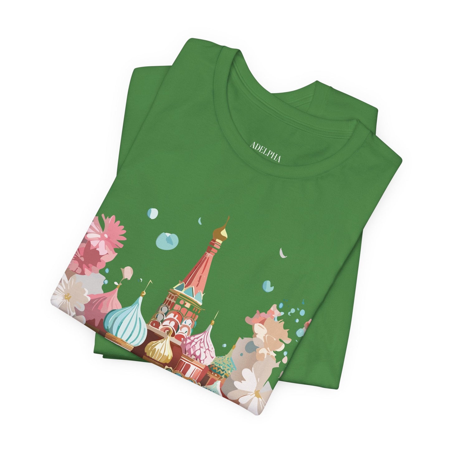 Unisex Moscow Tourist Shirt Graphic Tee by Adelpha Vintage Inspired Art Design Premium Quality
