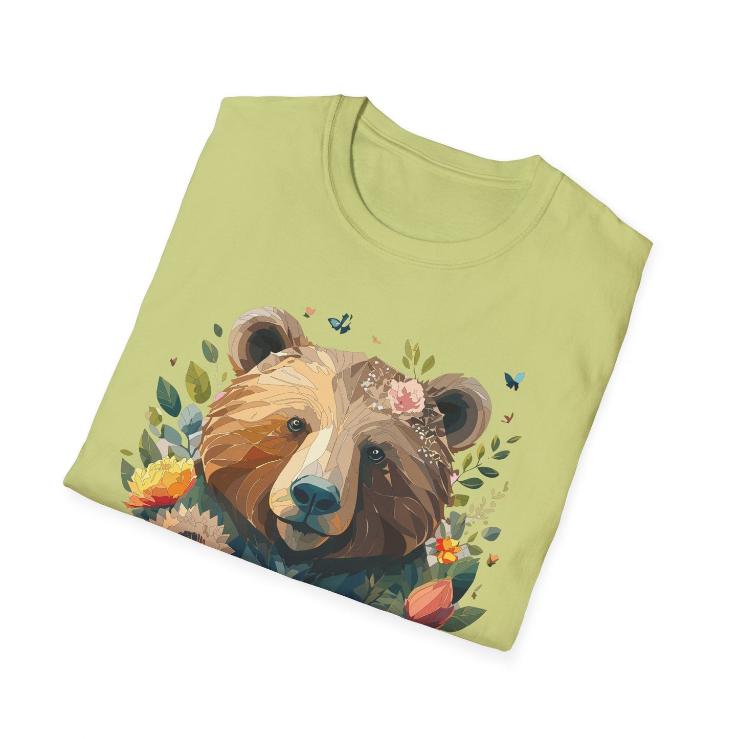 Bear T Shirt Unisex Teddy Bear Tee Gildan Softstyle 64000 100 Percent Ring Spun Cotton