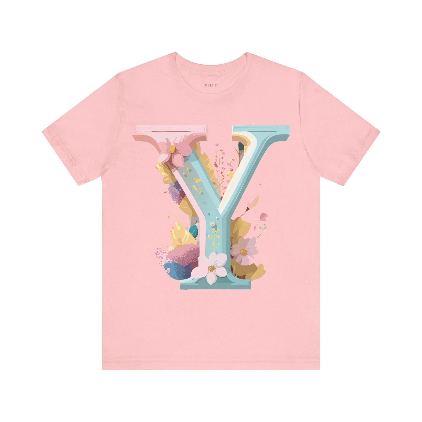 Letter Y Shirt Unisex Jersey Graphic Tee By Adelpha Vintage Inspired Art Short Sleeve Premium