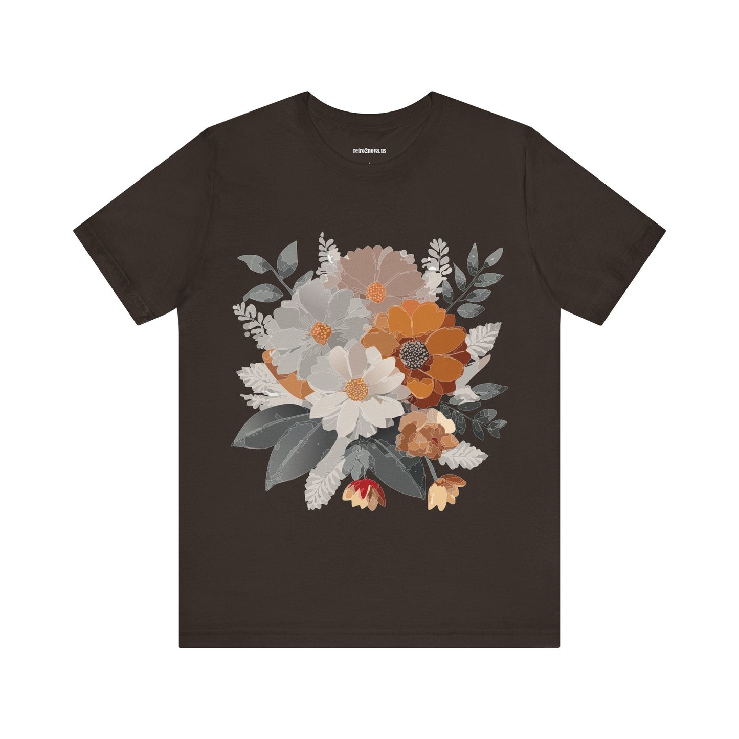 Flowers Shirt Floral Shirt Unisex Tee Lightweight Jersey Short Sleeve Floral Print Free Shipping