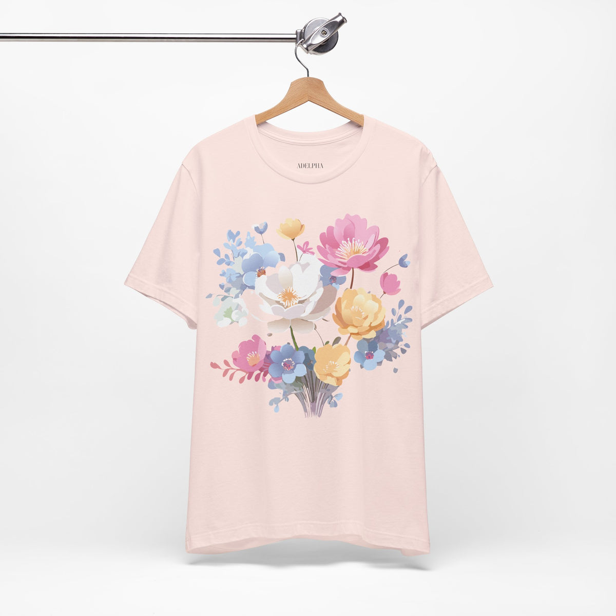 Floral Graphic Tee Shirt - Bella+Canvas Unisex 100 Cotton 46