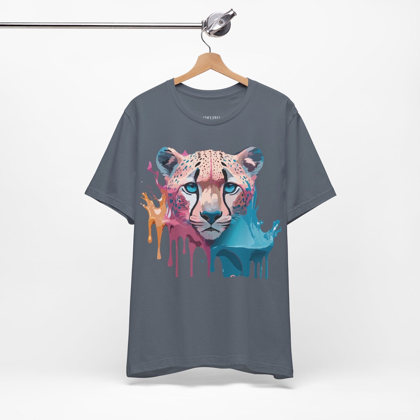 Cheetah Graphic Unisex 100 Cotton Artwork Tee 12