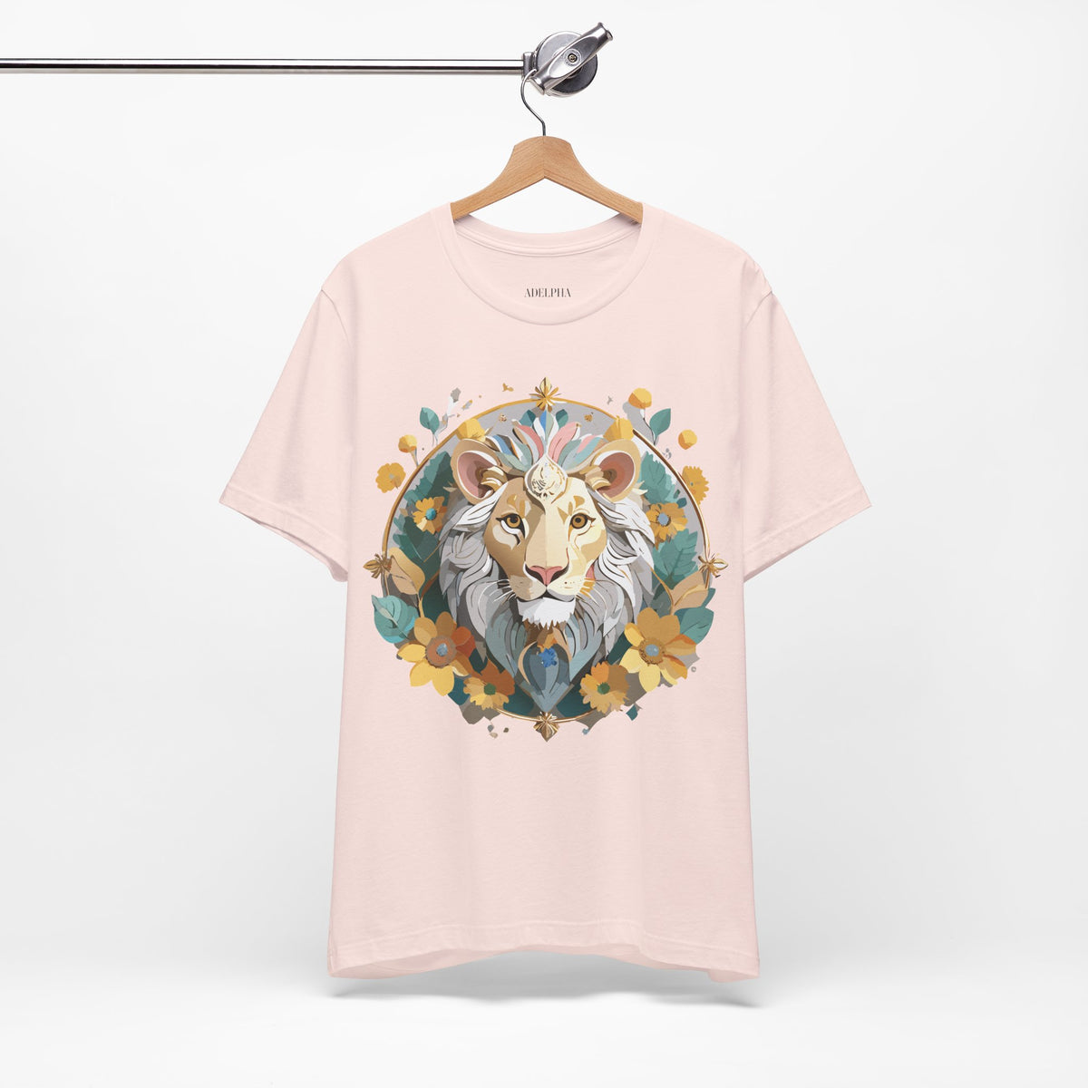Medallion Graphic Unisex Cotton Bella+Canvas Tee with Art Design d57