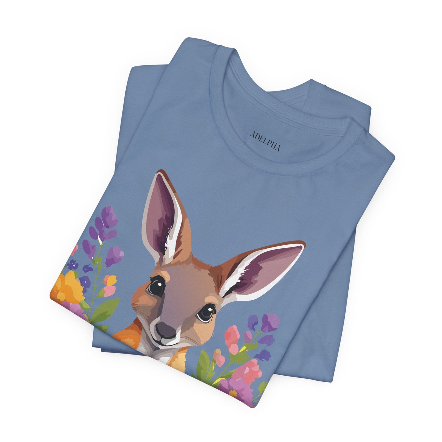 Kangaroo Graphic Unisex 100 Cotton Vintage Animal Artwork Tee 2