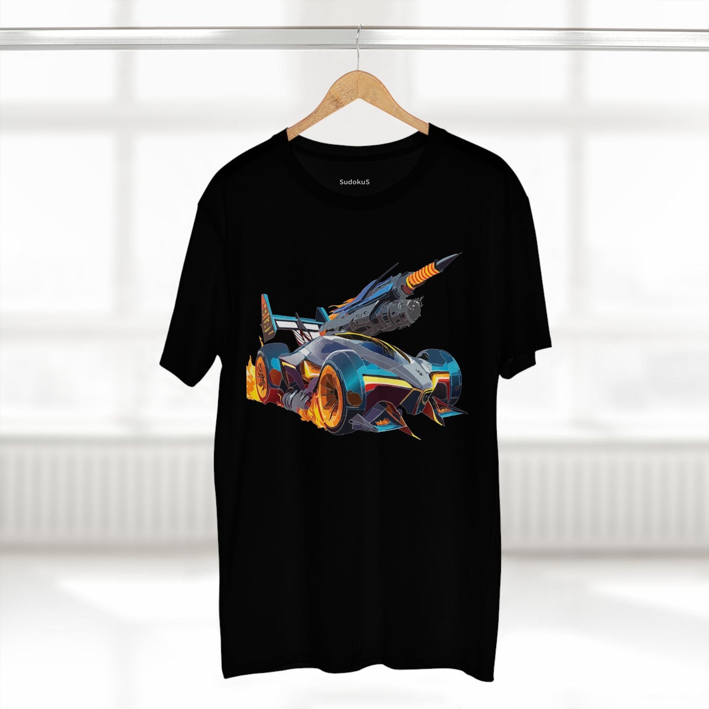 Car Graphic Unisex 100 Cotton Staple Tee 5