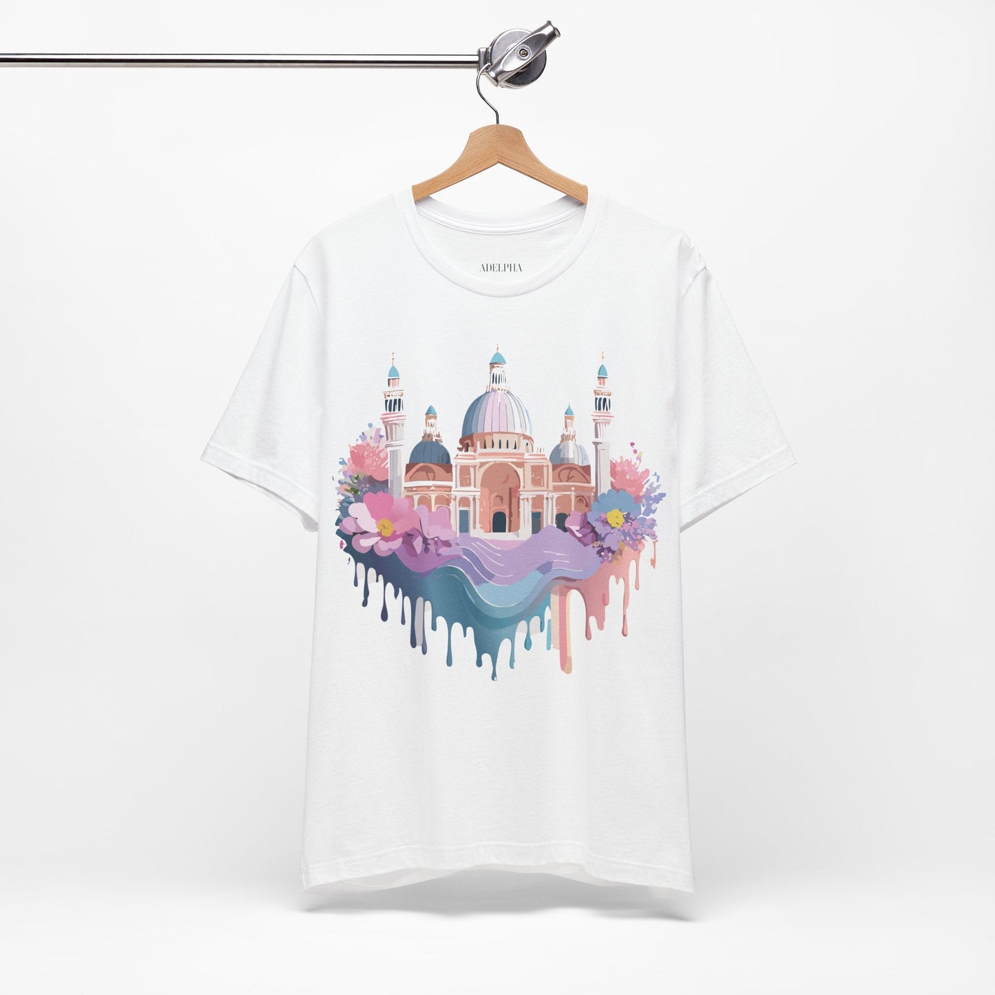 Venice Tourist Graphic Tee Unisex Jersey Short Sleeve Art Shirt By Adelpha Vintage Style