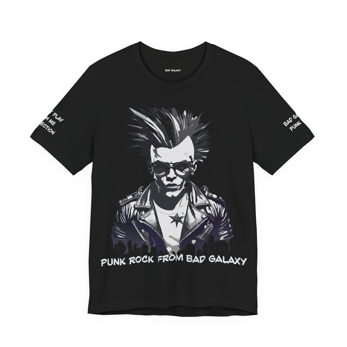 Punk Rock Graphic Unisex Cotton Bella+Canvas Tee with Art Design b40