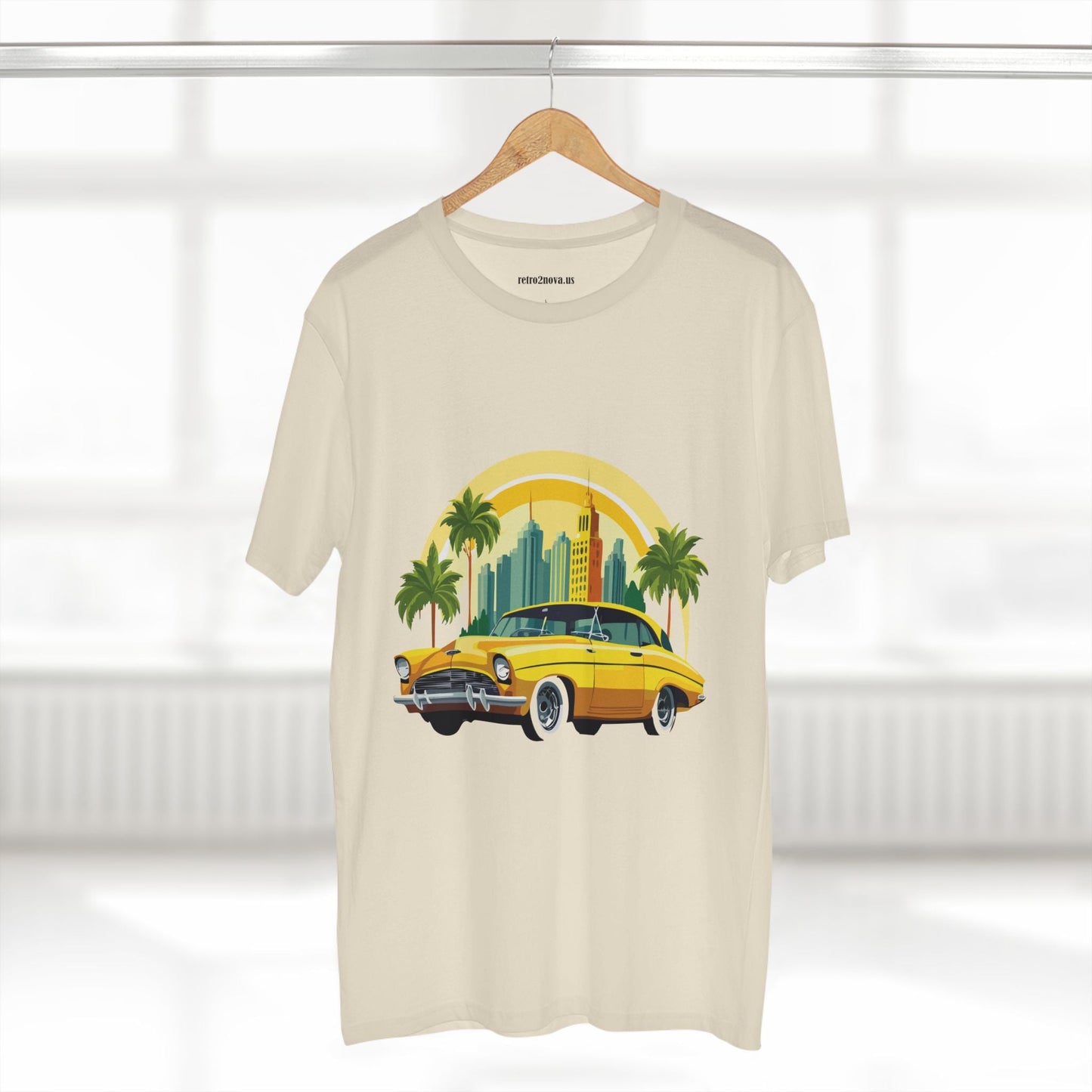 Retro Car Shirt Vintage Car Shirt Unisex Premium Cotton Tee With Original Art Design RC 24