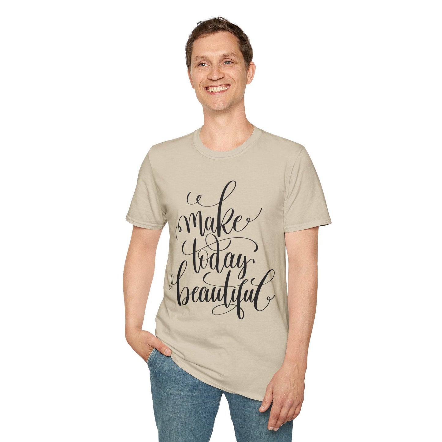 Positive Slogan T Shirt Unisex Softstyle Gildan 64000 With Positive Words And Good Quotes Art Tee
