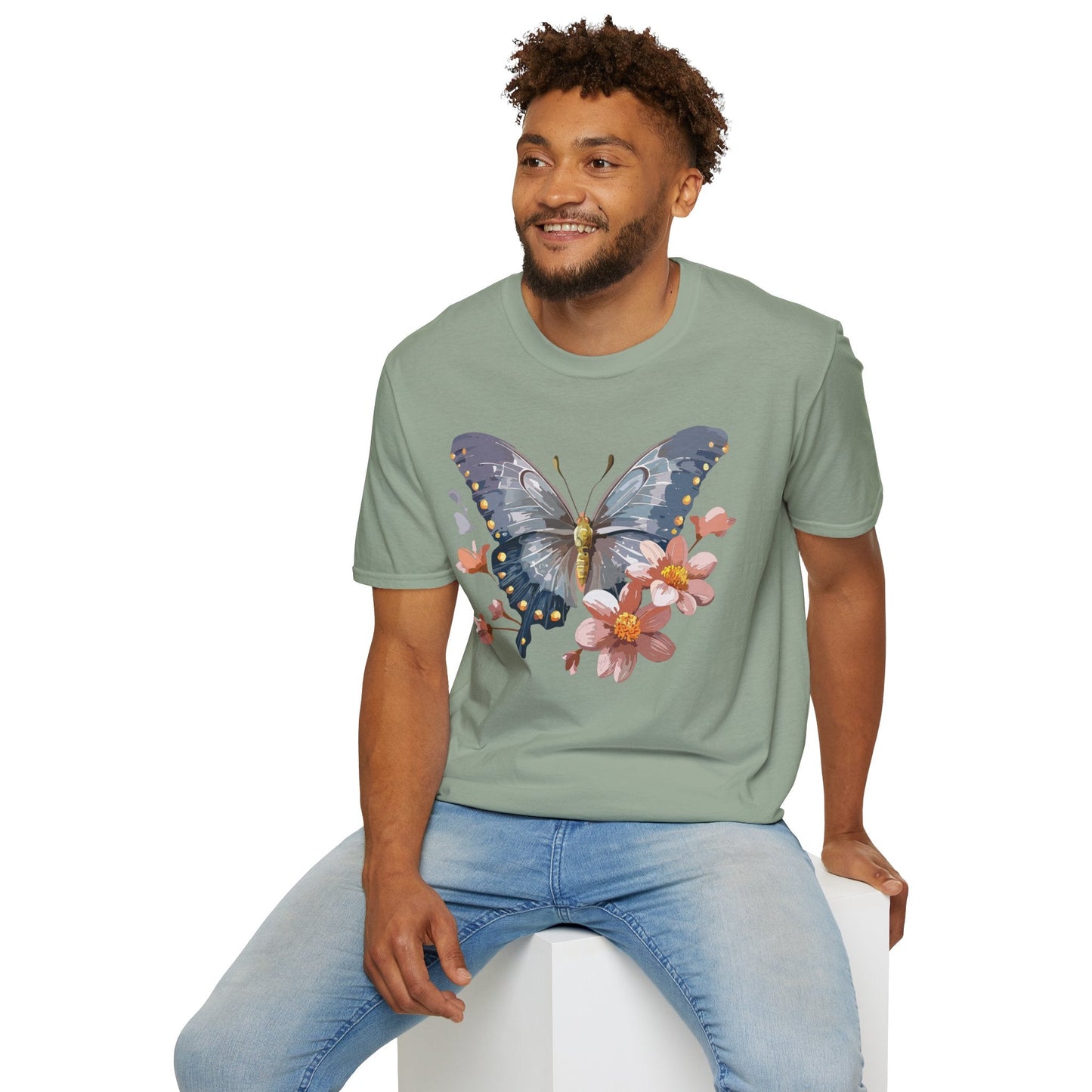 Butterfly Shirt Unisex T Shirt Monarch Butterfly Softstyle Tee Gildan 64000 Breathable Everyday Wear