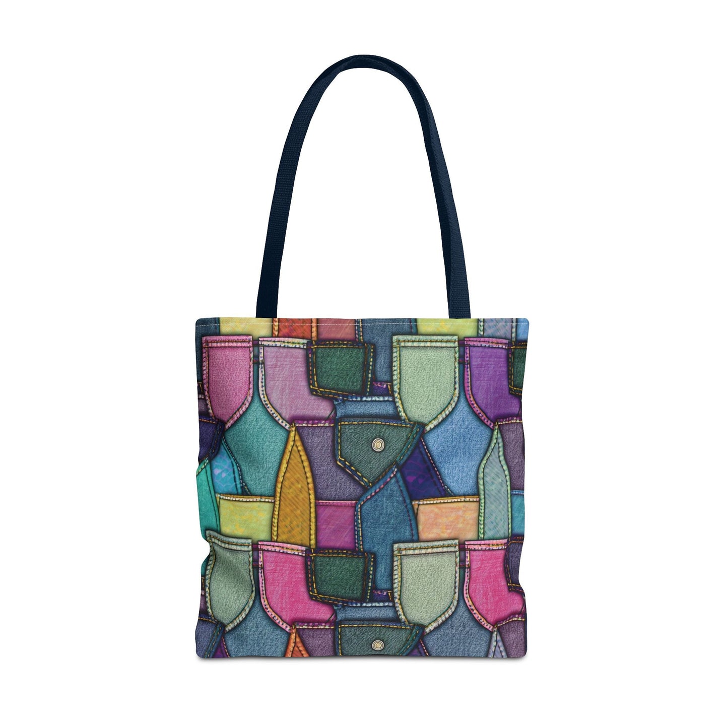 Denim Canvas Bag, Tote Bag Denim Printify