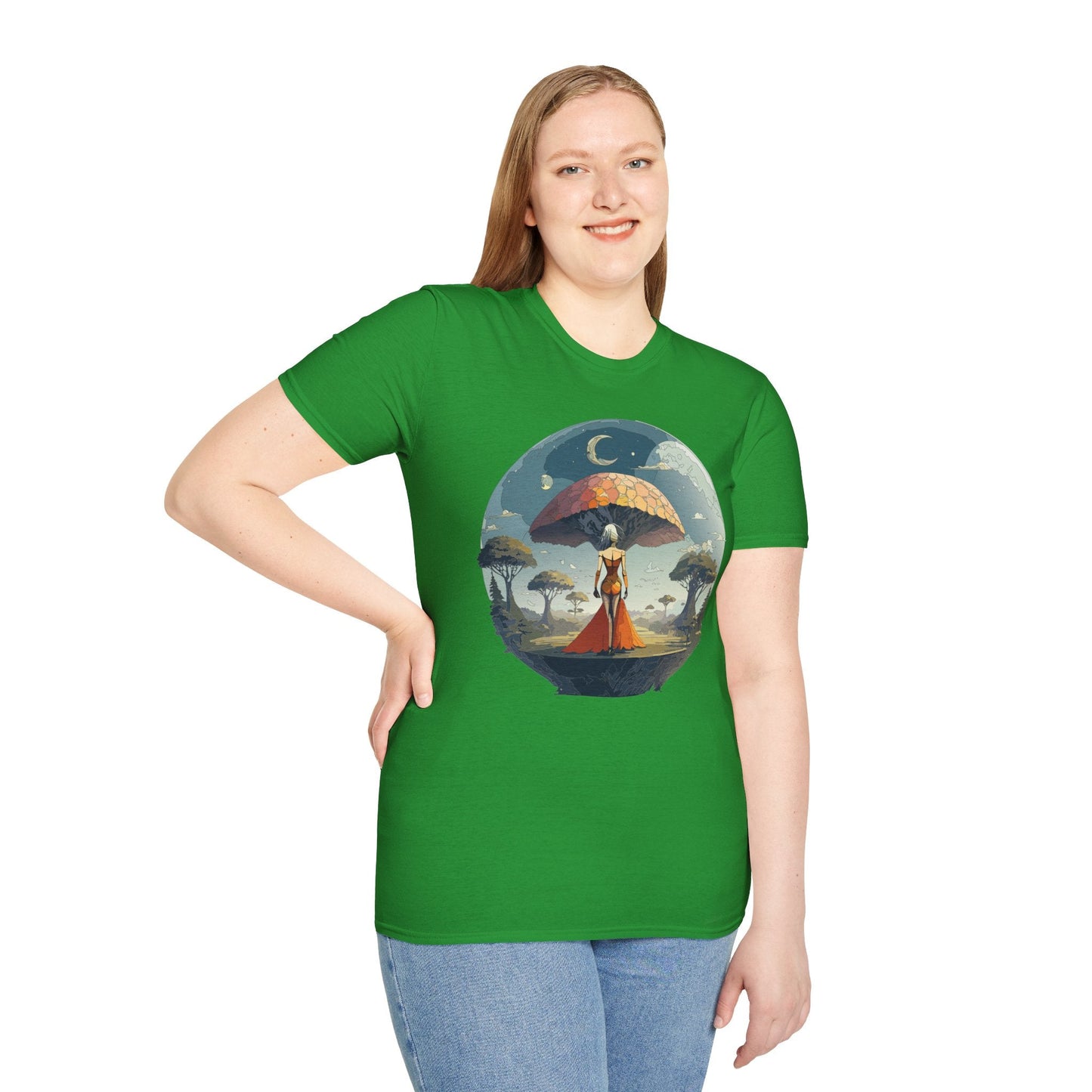 Womens Graphic T Shirts Art Design Shirt Softstyle Casual Tee 64000 Gildan Ring Spun Cotton