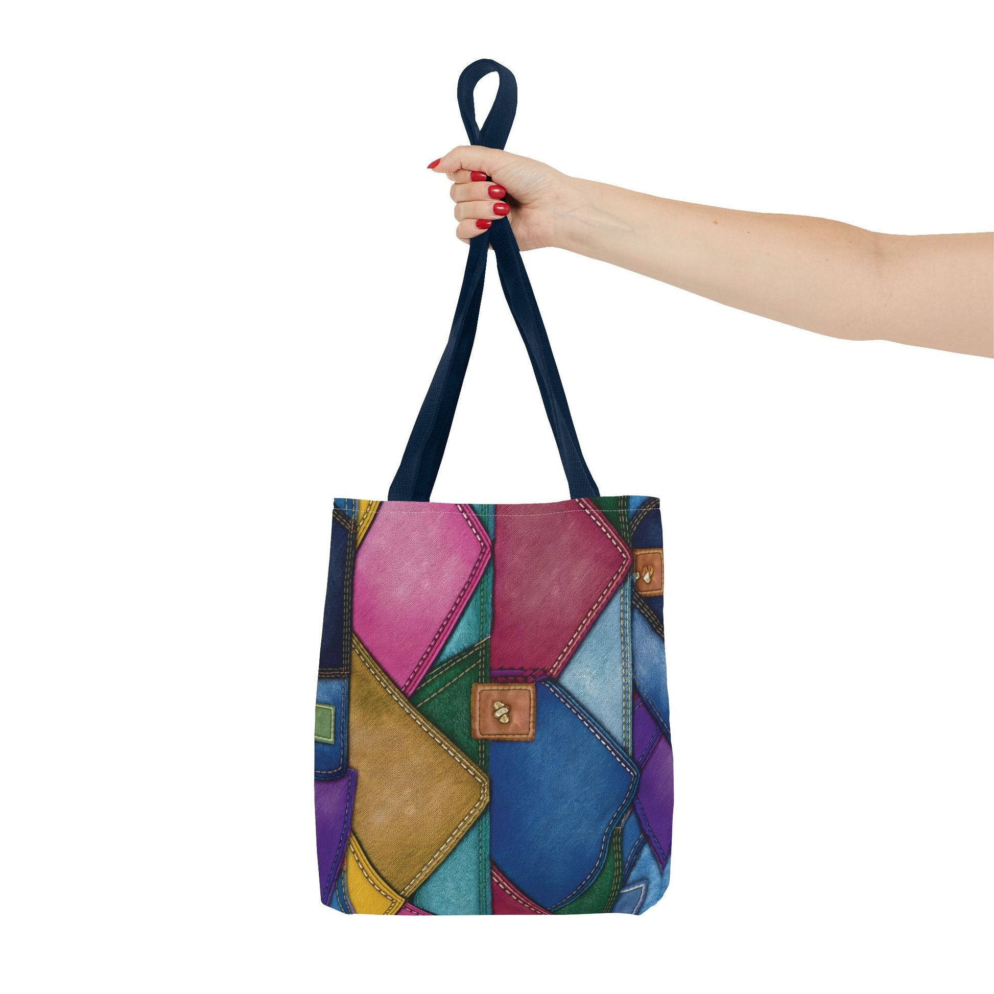 Denim Canvas Bag, Tote Bag Denim Printify