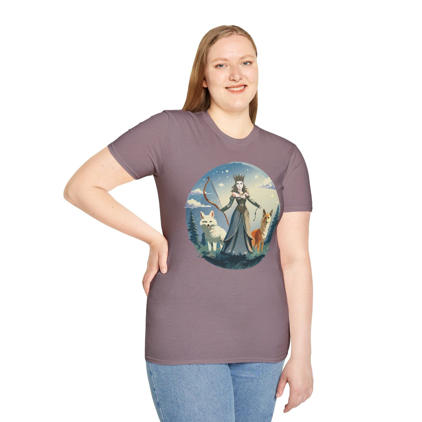 Women Graphic T Shirt Art Design Tee Unisex Softstyle Cotton Gildan 64000 Premium Comfort