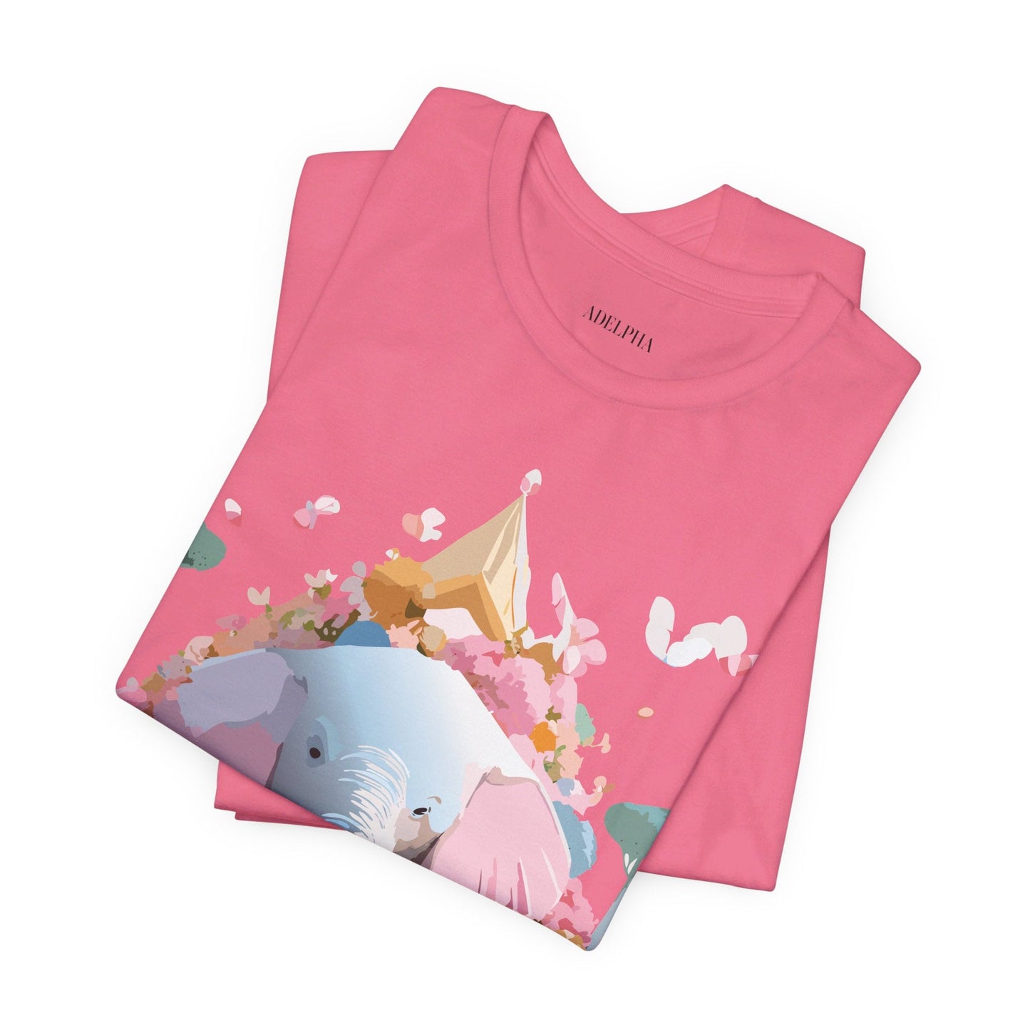 Elephant Graphic Unisex 100 Cotton Jersey Vintage Art Design Tee 19