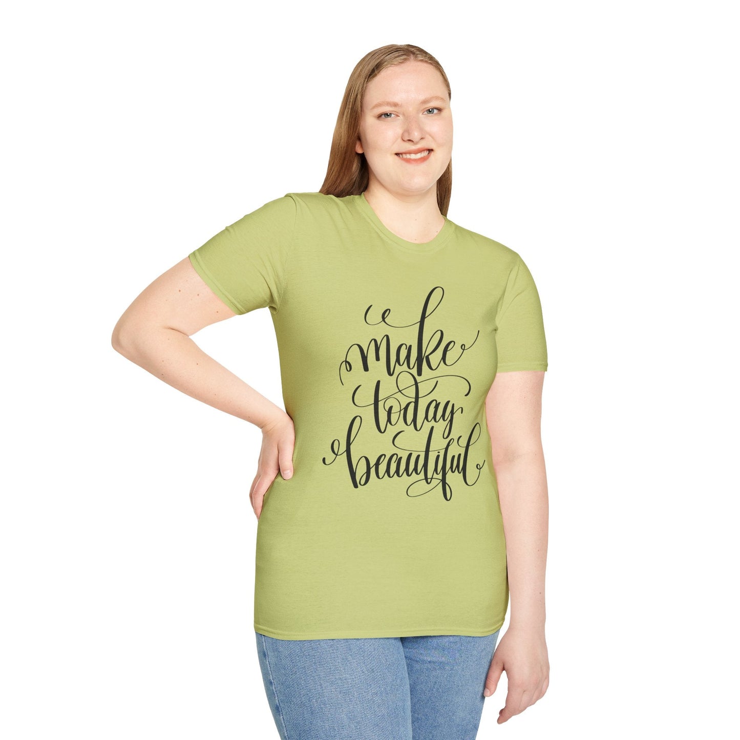 Positive Slogan T Shirt Unisex Softstyle Gildan 64000 With Positive Words And Good Quotes Art Tee