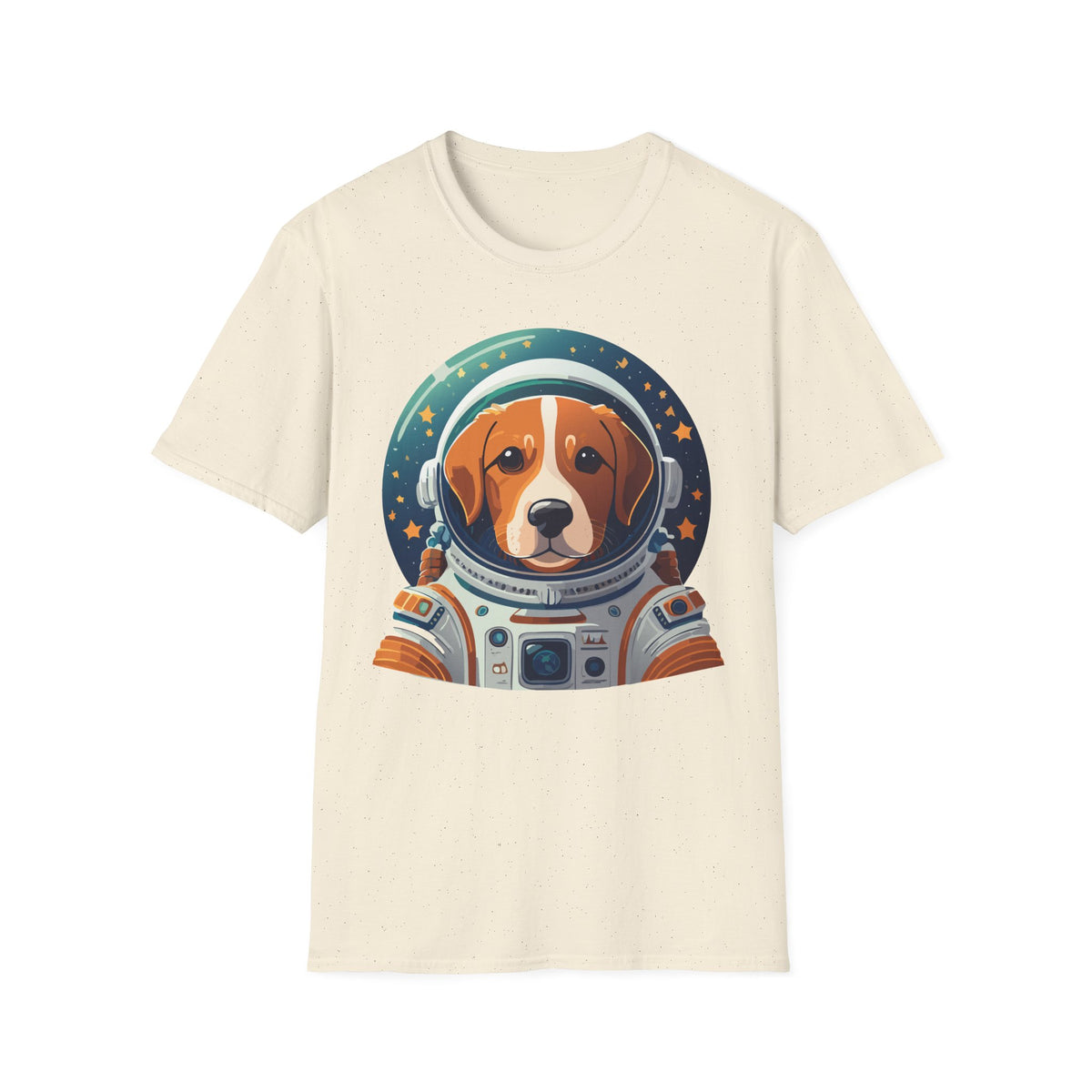 Beagle Astronaut Tee | Space Helmet Dog T-Shirt, Cute Cosmic Pet Illustration