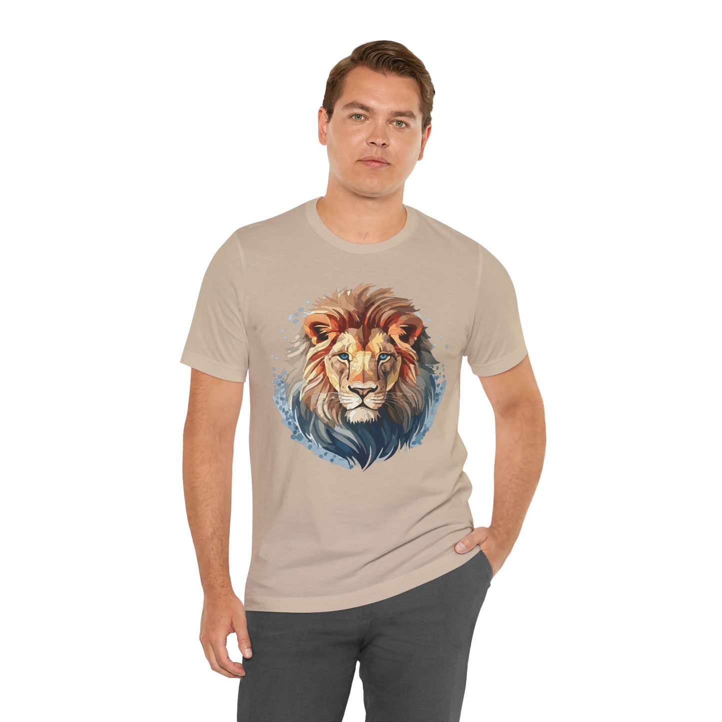 Lion Shirt, Animal Shirt, T-Shirt with Lion, Art Design Tee, Animal Tees, Safari T-Shirt 12