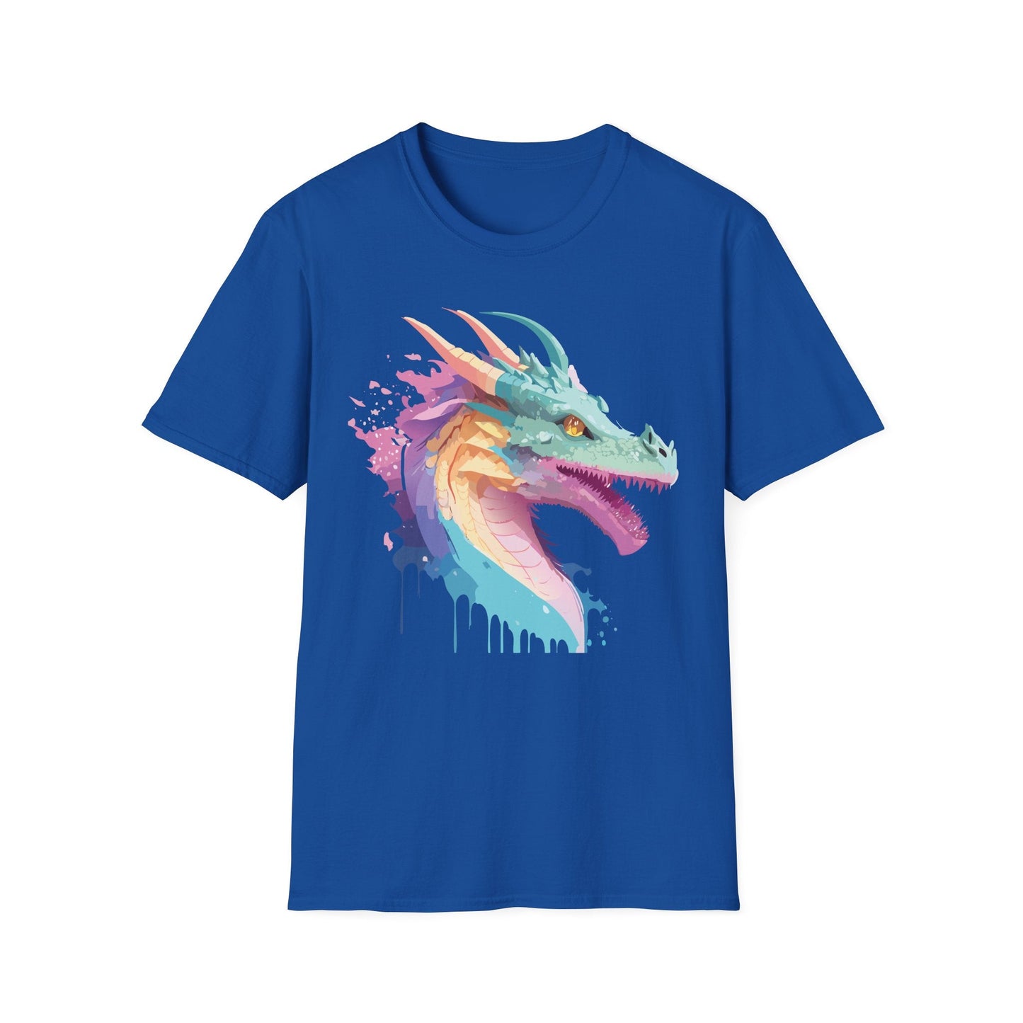 Dragon Graphic Tee Unisex Short Sleeve Dragon Shirt With Animal Design Gildan SoftStyle 64000