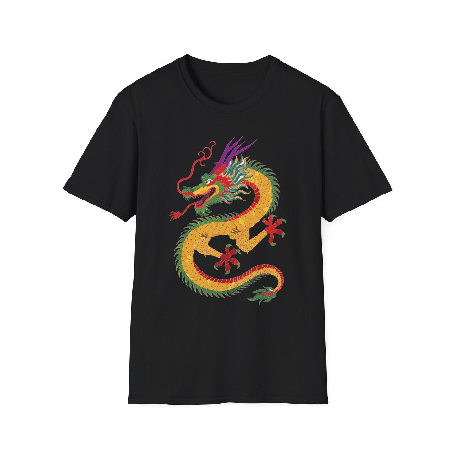 Dragon T Shirt Unisex Dragon Shirt Animal Design Softstyle Ring Spun Cotton Tee Comfort