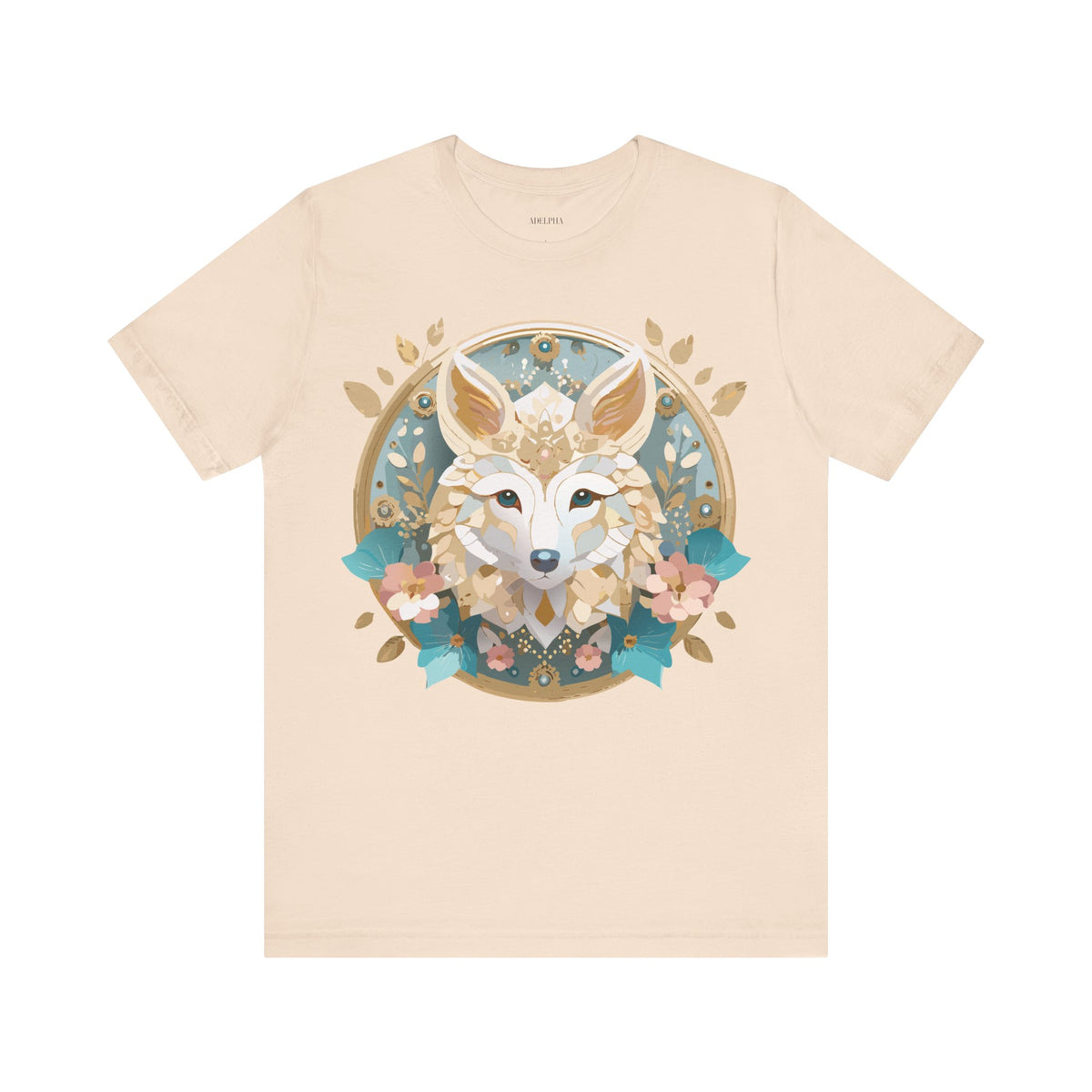 Medallion Graphic Unisex Cotton Bella+Canvas Tee with Art Design d29