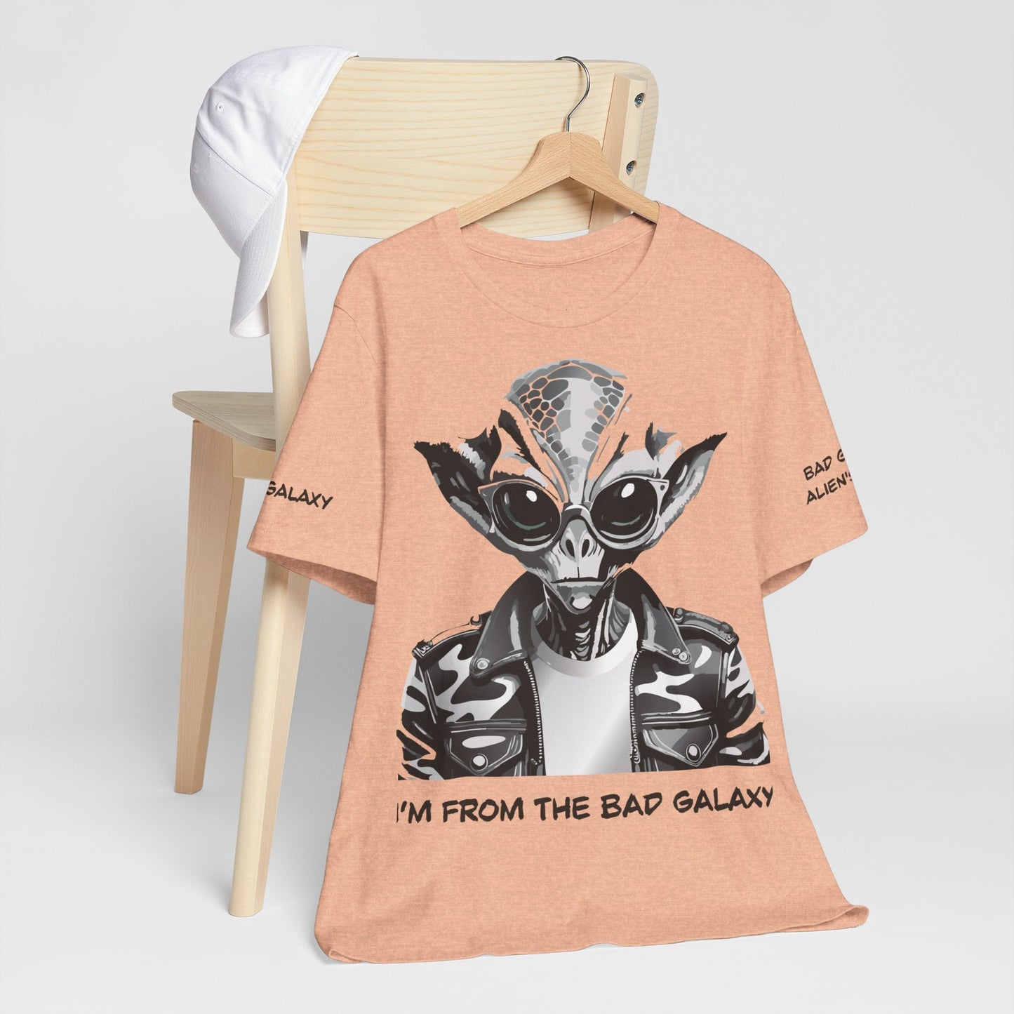 Alien Tee Shirt From Bad Galaxy Made To Order 100 Percent Cotton Eco Friendly Inks