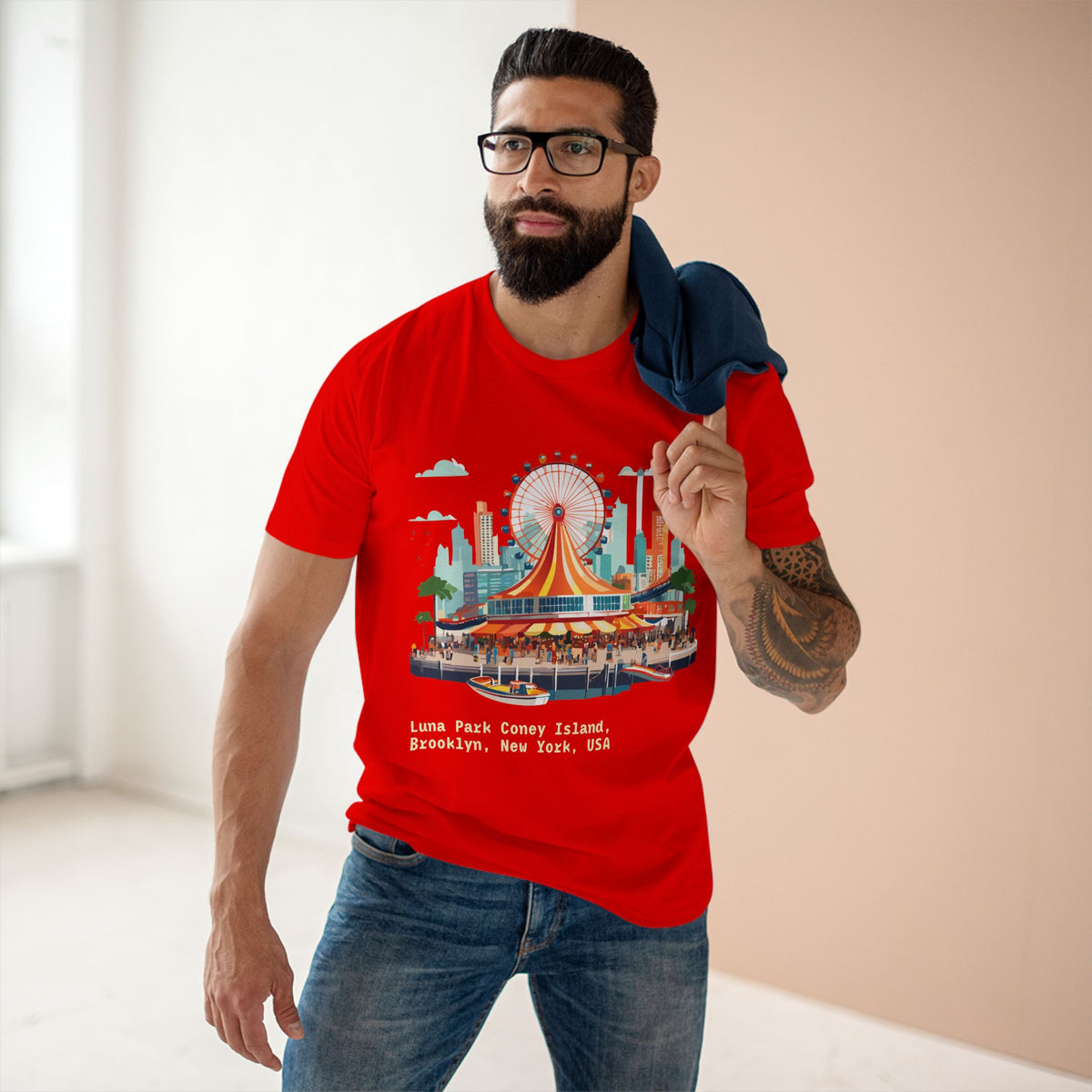 Luna Park Coney Island Carousel T-Shirt | Brooklyn New York Tee
