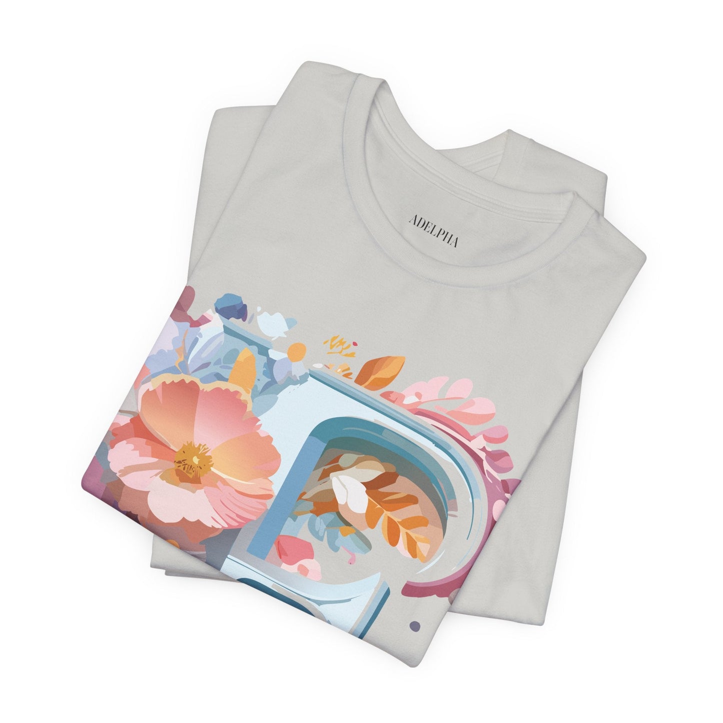 Letter F Shirt Unisex Graphic Tee Jersey Short Sleeve by Adelpha Vintage Inspired Art Design