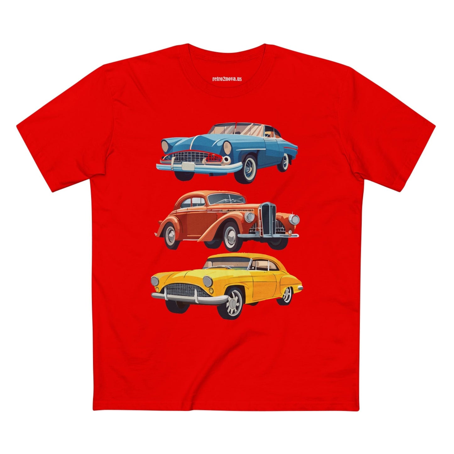 Retro Car Shirts Vintage Car Shirts RC4 Unisex Premium Cotton Tee With Original Art By Retro2Nova
