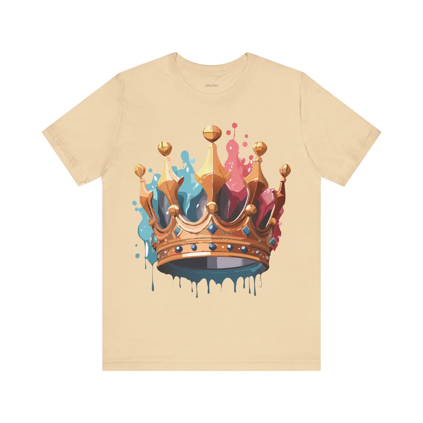 Adelpha Crown Graphic Tee Unisex Vintage Inspired Art Design Short Sleeve Premium Quality