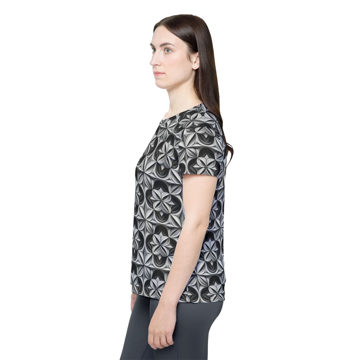 Women Poly Shirt with Ornament O5
