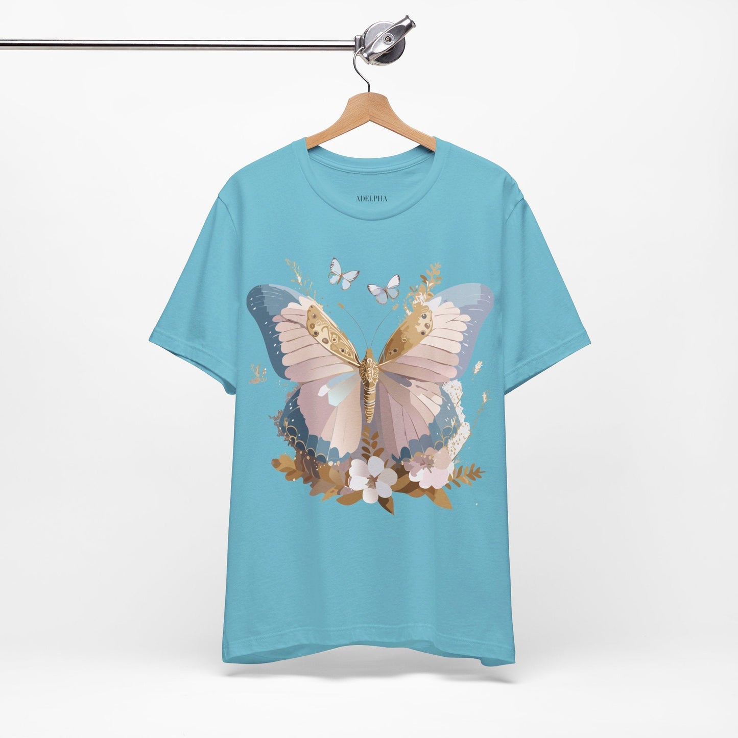 Adelpha Vintage Inspired Butterfly Graphic Tee Unisex Short Sleeve
