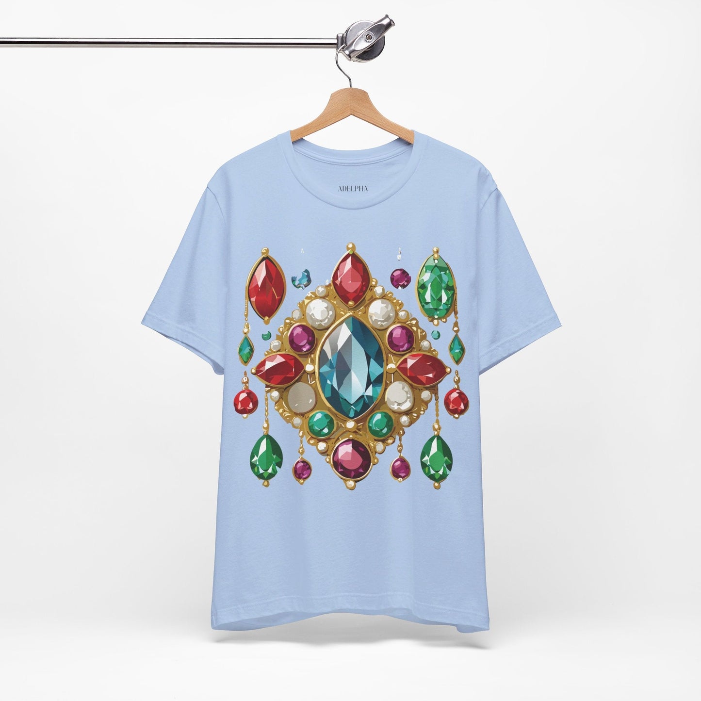 Jewelry Graphic Unisex 100 Cotton Vintage Treasure Art T-Shirt 44