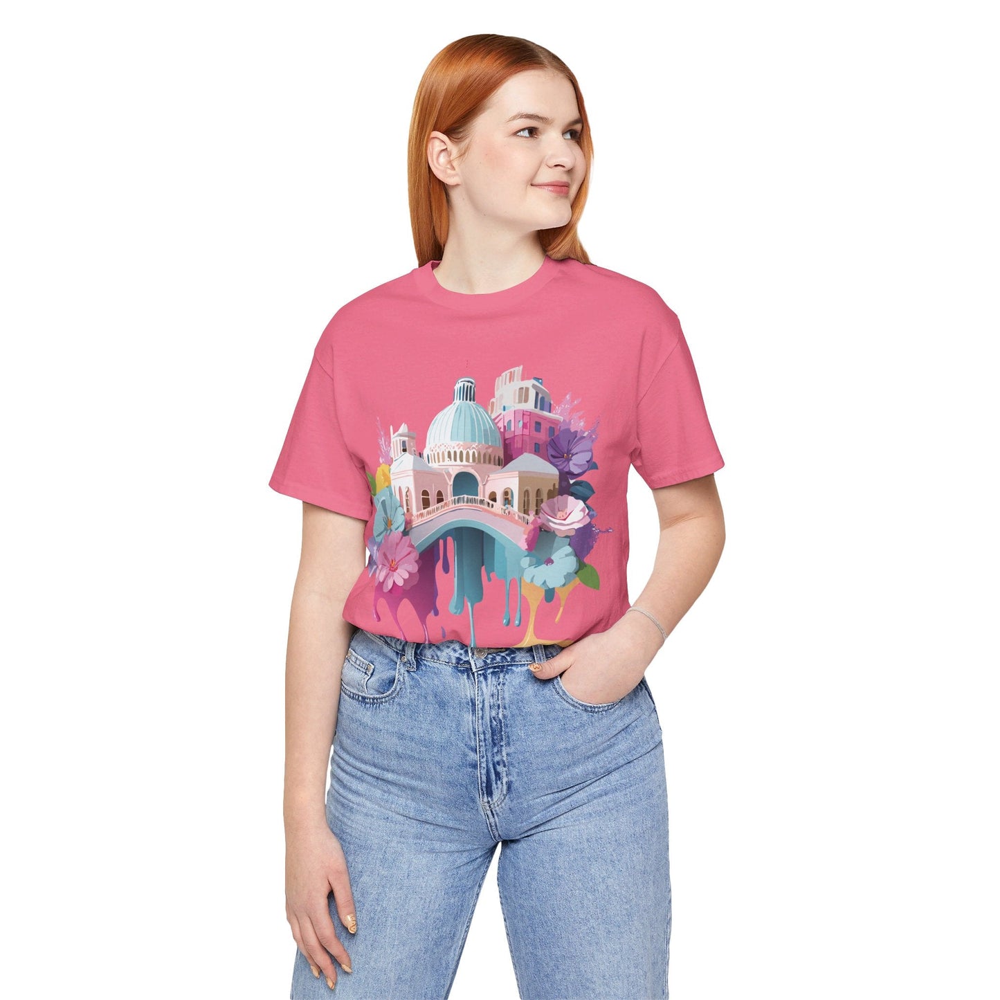 Venice Inspired Tourist Shirt Unisex Graphic Tee Adelpha Vintage Artwork Design Art