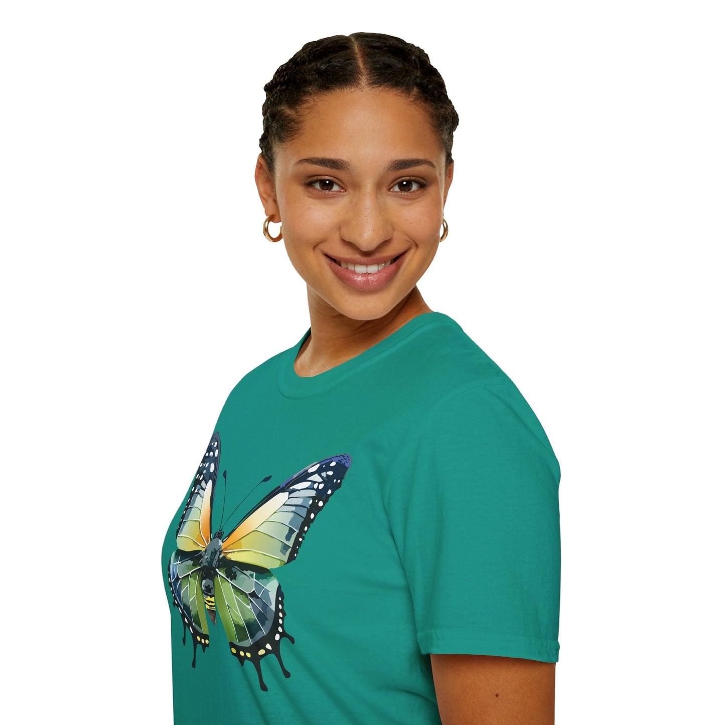 Butterfly Shirt Unisex Softstyle Gildan 64000 Monarch Butterfly Graphic Tee For Men And Women