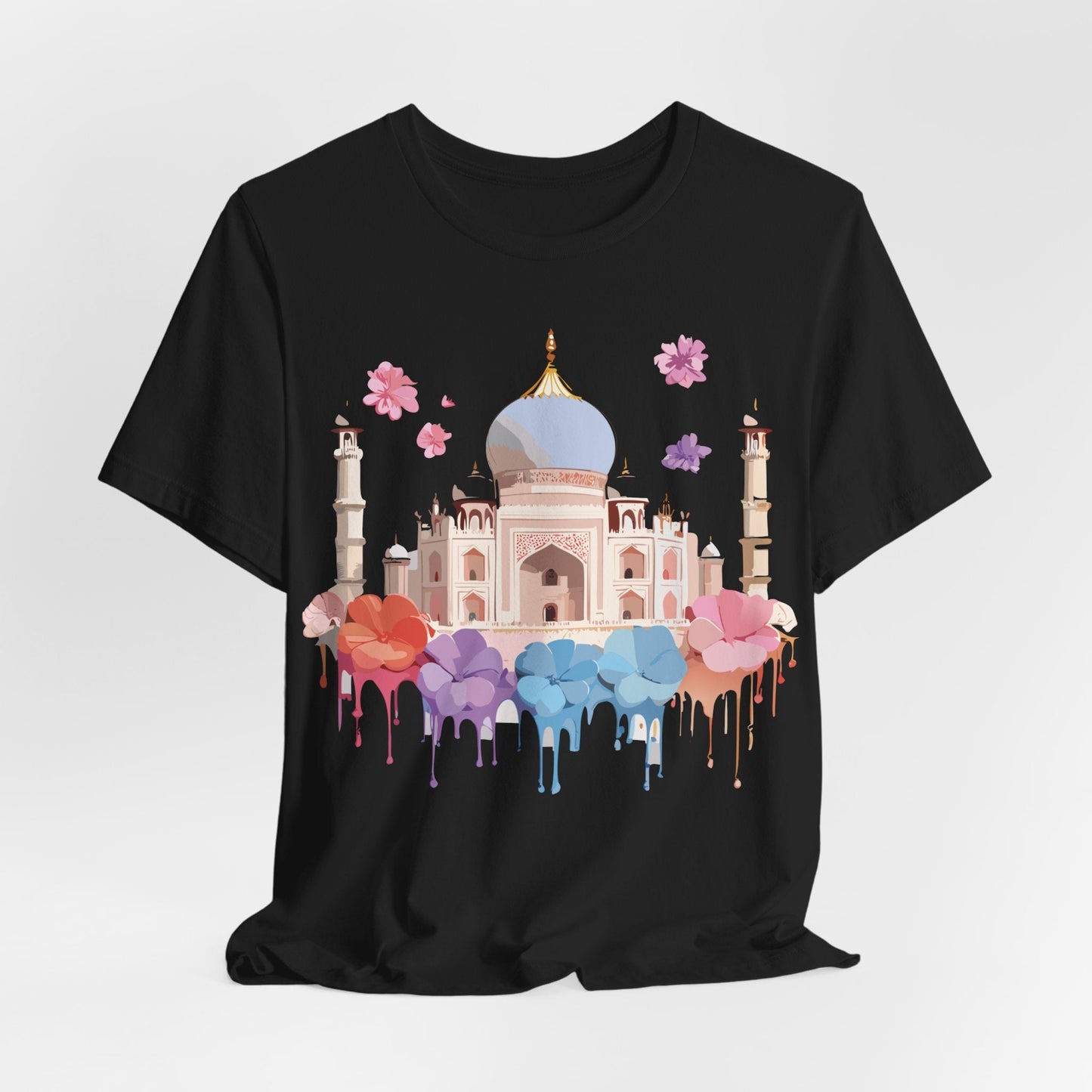 Taj Mahal Tourist Shirt Graphic Tee Unisex Vintage Inspired Adelpha Art Design Edition