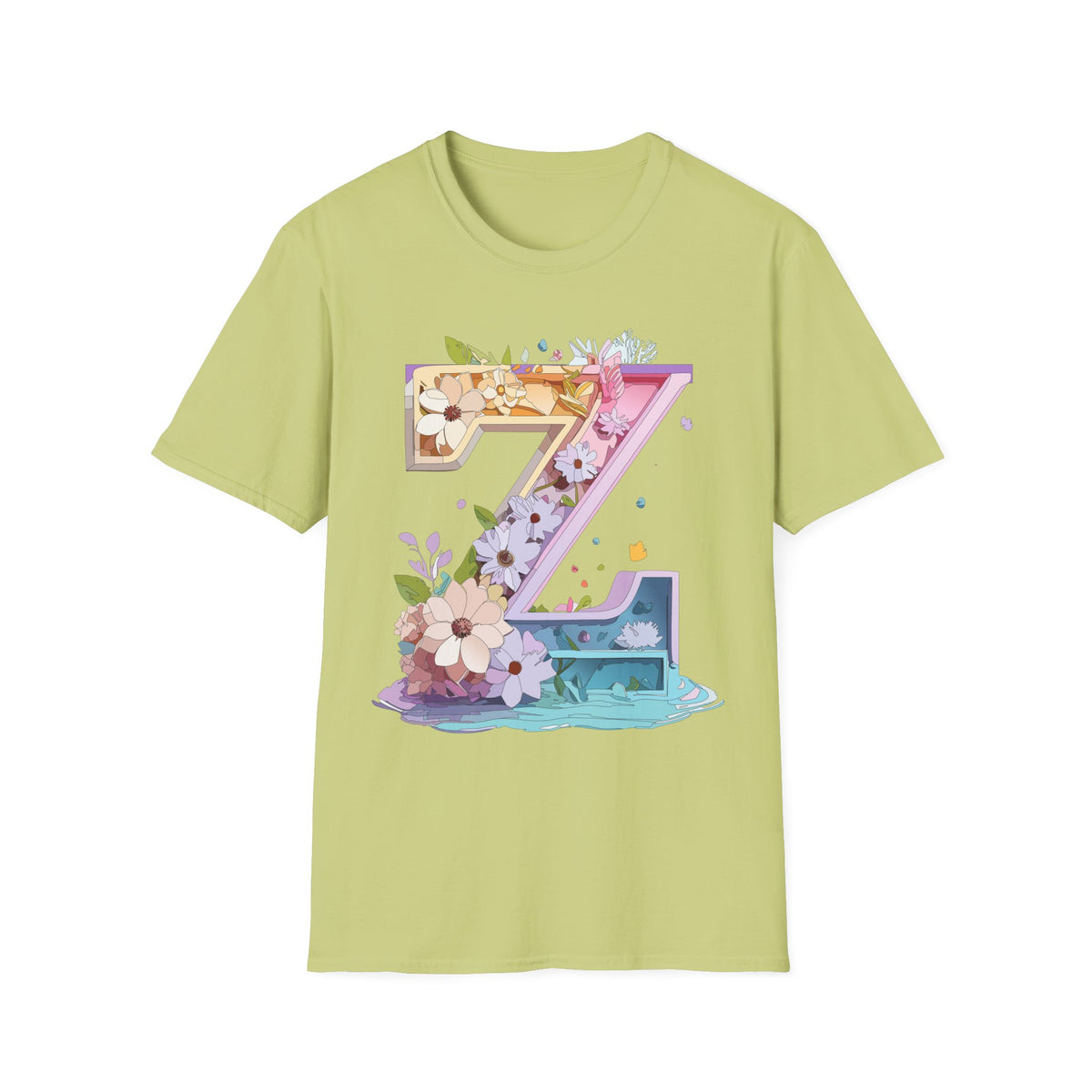 Floral Number 7 T-Shirt | Floral 7 Tee, Birthday 7th, Botanical Number Shirt